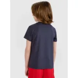 Chlapecké tréninkové tričko s krátkým rukávem 4F JUNIOR TSHIRT FNK M1209-22S-ANTHRACITE · záber 5