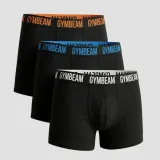 Мъжки боксерки FIT, 3 броя, черни - GymBeam - Размер: L | Тегло: 0,291 g · záber 1