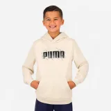 PUMA Detská mikina Puma s kapucňou béžová s nápisom 11-12 r (152 cm) · záber 1