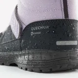 QUECHUA Detská hrejivá nepremokavá turistická obuv SH100 na suchý zips 24-34 29 · záber 2
