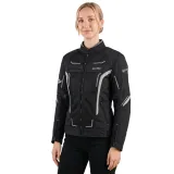 Letná dámska moto bunda W-TEC Mirelia Farba čierno-šedá, · záber 3