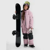 Dívčí snowboardová bunda membrána 8000 - růžová · záber 2
