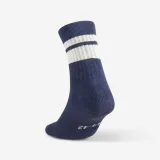 DECATHLON Vysoké tenisové ponožky 3 páry RS 500 béžové/modré 43-46 · záber 2