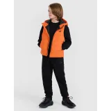 Chlapecká vesta s kapucí 4F JUNIOR VEST JACKET-JWSS25TVJAM169-70S-ORANGE · záber 5