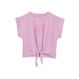 Dívčí tréninkové tričko s krátkým rukávem 4F JUNIOR TSHIRT FNK F1184-56S-LIGHT PINK · záber 5