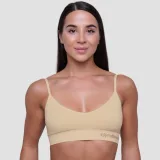 Сутиен Bralette Nude- GymBeam - Размер: S | Цвят: béžová | Тегло: 0,07 g · záber 1