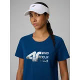 Dámské turistické tričko s krátkým rukávem 4F TSHIRT F2775-46S-TEAL · záber 5