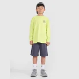 Chlapecké tričko oversize s dlouhými rukávy s potiskem - zelený · záber 2
