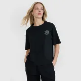 Dámské tričko oversize s potiskem - černé · záber 1