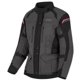 Dámska moto bunda W-TEC Barbata Farba čierno-šedo-ružová, · záber 4