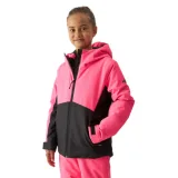 Dívčí lyžařská bunda 4F JUNIOR TECHNICAL JACKET-JAW23TTJAF292-55N-HOT PINK NEON · záber 1