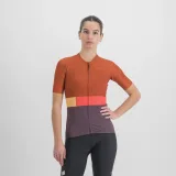 Dámský cyklistický dres s krátkým rukávem SPORTFUL Snap w jrs, huckleberry cayenna red · záber 3