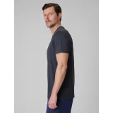 Pánské tréninkové tričko s krátkým rukávem 4F TSHIRT FNK M2140-21M-BLACK MELANGE · záber 3