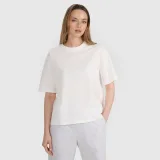 Dámské oversize tričko s potiskem - bílé · záber 1