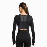 Dámské tréninkové tričko s dlouhým rukávem NIKE PRO W NP DF LS TOP GG SHINE BLACK ANTHRACITE WHITE · záber 3
