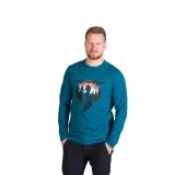 Pánské turistické tričko s dlouhým rukávem NORTHFINDER CLAIR-526inkblue · záber 2