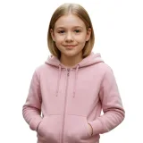 Dievčenská zateplená mikina so zipsom 4F JUNIOR SWEATSHIRT F1952-4FJWAW25TSWSF1952-56S-LIGHT PINK · záber 1