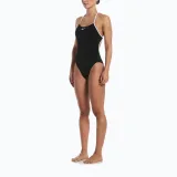 Női egyrészes fürdőruhák NIKE SWIM Hydrastrong Logo Graphic Black · záber 4
