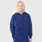 Chlapecká mikina se zipem 4F JUNIOR SWEATSHIRT-JWSS25TSWSM1851-36S-BLUE · záber 1