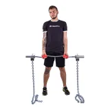 Vzpieračské reťaze s tyčou inSPORTline Chainbos Set 2x15 kg · záber 2