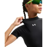 Dámske kompresné tričko s krátkym rukávom UNDER ARMOUR HeatGear Crop Mock SS-BLK · záber 4