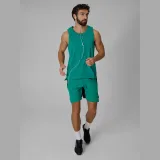 Pánské regular rychleschnoucí běžecké tričko - zelené · záber 2