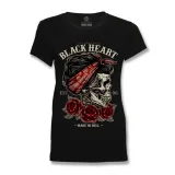 BLACK HEART Pin Up Skull čierna - XL · záber 1