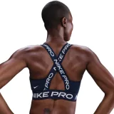 Dámska tréningová športová podprsenka NIKE PRO W NP BRA TT MIDNIGHT NAVY MIDNIGHTNAVY WHITE · záber 2