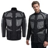 Pánska moto bunda W-TEC Burdys Evo - Veľkosť: 5XL | Farba: Sivá · záber 1