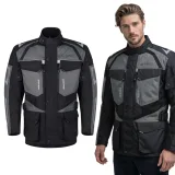 Pánska moto bunda W-TEC Burdys Evo Farba čierno-šedá, · záber 1