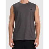 Pánské tričko bez rukávů 4F SLEEVELESS M306-23M-DARK GREY MELANGE · záber 2