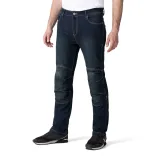 Moto jeansy W-TEC Pawted s nepremokavou membránou Farba tmavo modrá, · záber 2