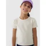 Dívčí tričko s krátkým rukávem 4F JUNIOR TSHIRT F1852-12S-CREME · záber 2