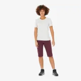 QUECHUA Dámske turistické tričko MH500 krátky rukáv béžové 2XL · záber 2