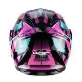 Výklopná moto prilba W-TEC Pezzon Magenta Farba ružovo-čierna, · záber 5