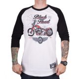 BLACK HEART Red Baron Chopper triko s dlouhým rukávem biela - M · záber 1