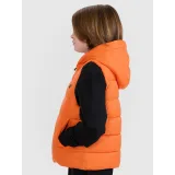 Chlapecká vesta s kapucí 4F JUNIOR VEST JACKET-JWSS25TVJAM169-70S-ORANGE · záber 3