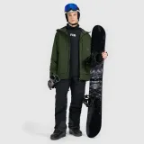 Pánská snowboardová bunda membrána 15000 - khaki · záber 2