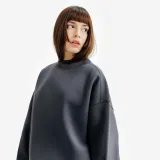 DECATHLON Dámska oversize mikina s okrúhlym výstrihom sivá XL · záber 1