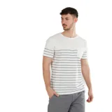 Pánské tričko s krátkým rukávem FUNDANGO Jaggy Pocket T-shirt-180-fog · záber 1