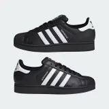 Vycházková obuv ADIDAS ORIGINALS Superstar II U core black cloud white core black · záber 5
