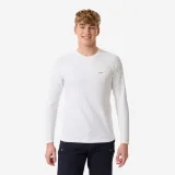 DECATHLON Pánske tričko s UV ochranou Sailing 500 s dlhým rukávom biele S · záber 1