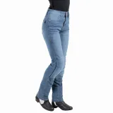 Dámske moto jeansy W-TEC Lustipa Farba modrá, · záber 2