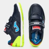 Chlapecké fotbalové kopačky halové JOMA Top Flex 2533 K IC navy blue green · záber 3