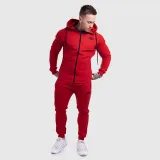 Jogger tepláky Iron Aesthetics Round, červené · záber 5