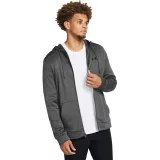 Pánská zateplená tréninková mikina se zipem UNDER ARMOUR UA Armour Fleece FZ Hoodie-GRY · záber 3
