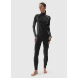Dámská zateplená lyžařská mikina s 1 2 zipem 4F SEAMLESS UNDERWEAR-WAW24USEAF160-20S-DEEP BLACK · záber 2