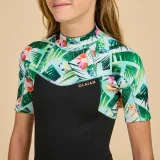DECATHLON Dievčenský neoprén 500 Tiara na surfovanie 1,5 mm čierny 7-8 r (123-130 cm) · záber 2