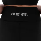 Dámske pásové legíny POCKET - Iron Aesthetics, čierne · záber 4