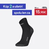 KIPRUN Bežecké ponožky RUN900 polovysoké tenké čierne 37-38 · záber 1
